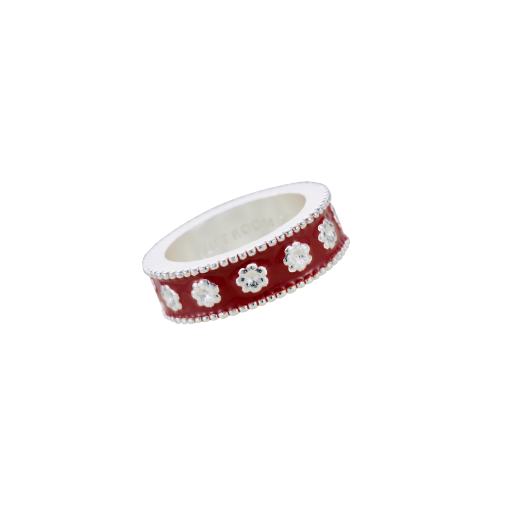 ENGRAVED FLORAL MOTIF RING