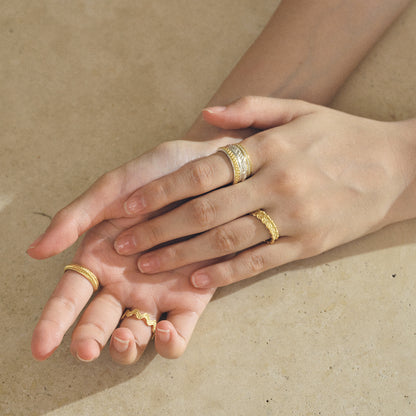 The Ornament Trims Ring Ensemble