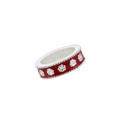 ENGRAVED FLORAL MOTIF RING