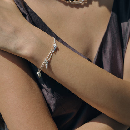 Wheat Ear Leaf Tassel Bracelet