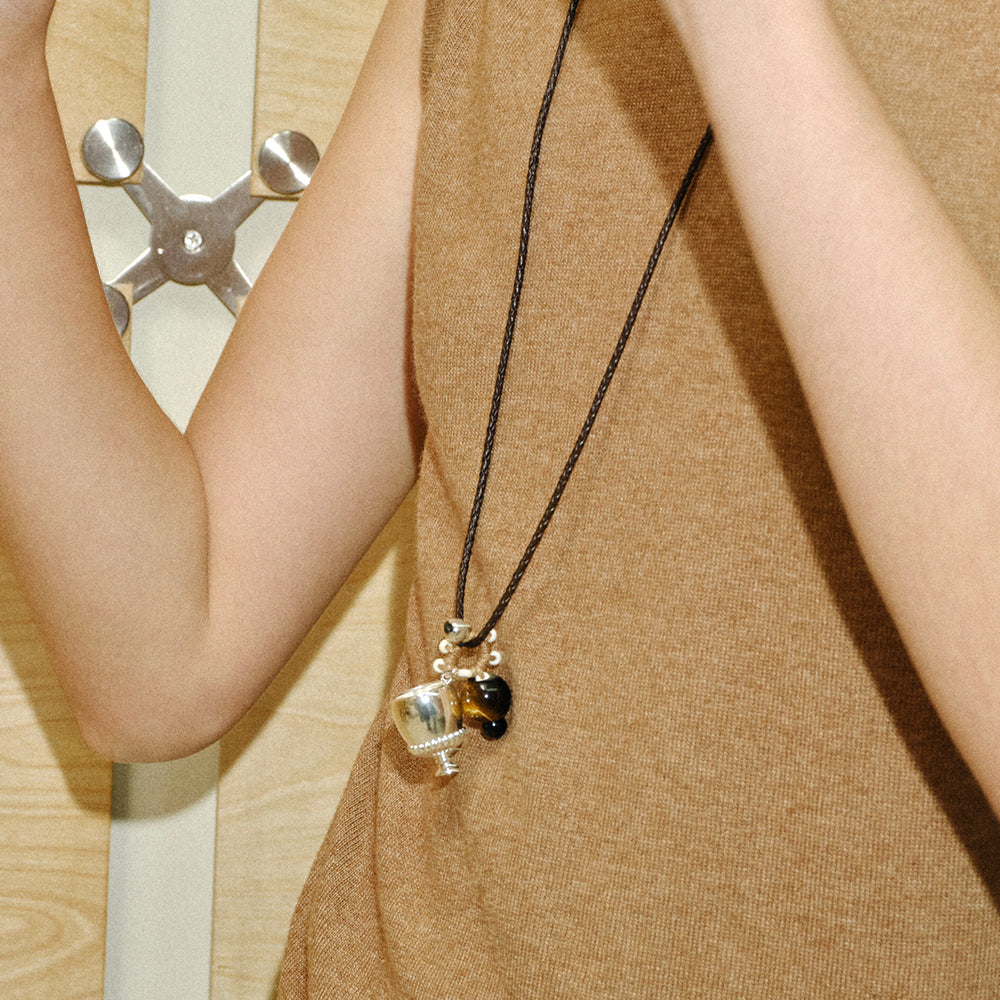 Wanderer's Wine Glass Necklace