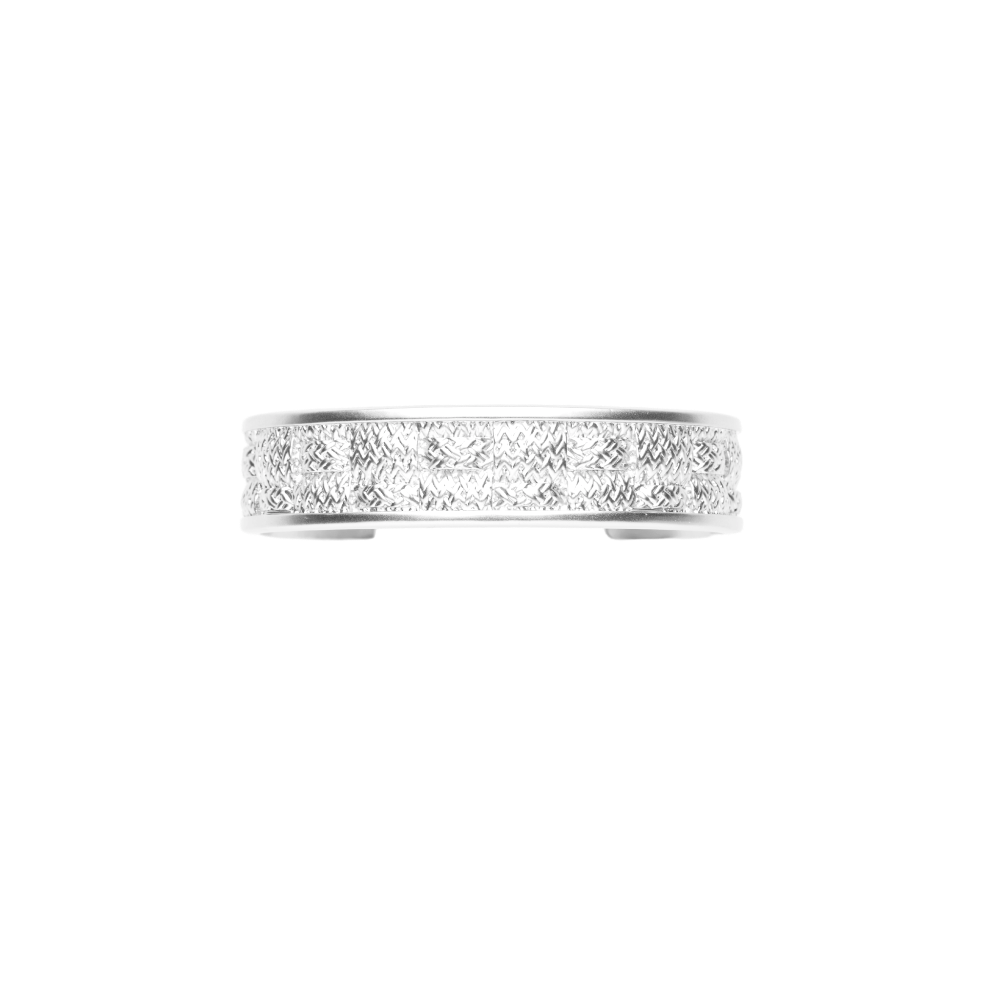 Woven Texture Wide Cuff Bracelet