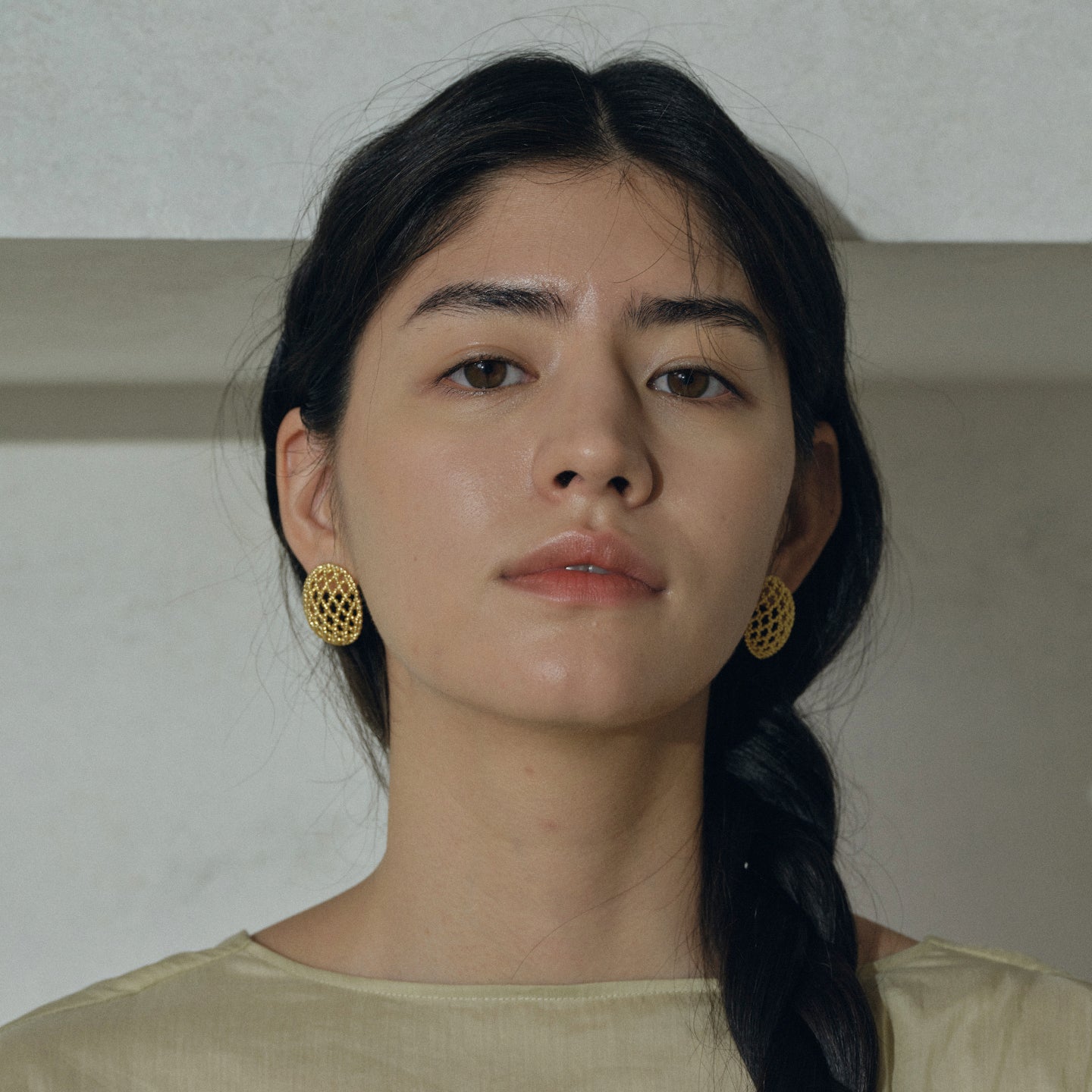 The Crochet Full Moon Earring