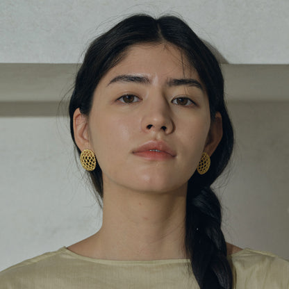 The Crochet Full Moon Earring