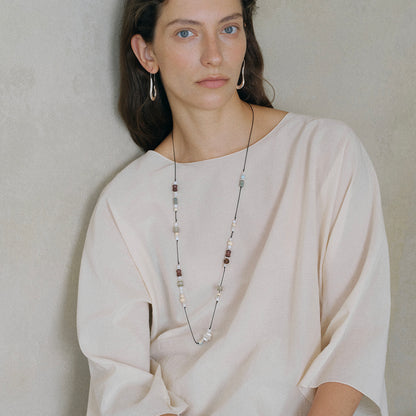 WOODEN BEAD BEAD NECKLACE