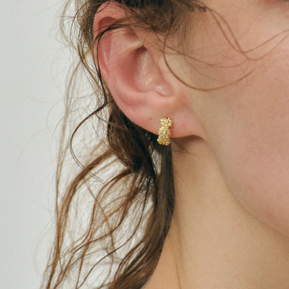 Gardenia Wreath Hoops