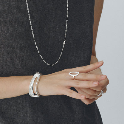 Mobius Sculpture Texture Bracelet