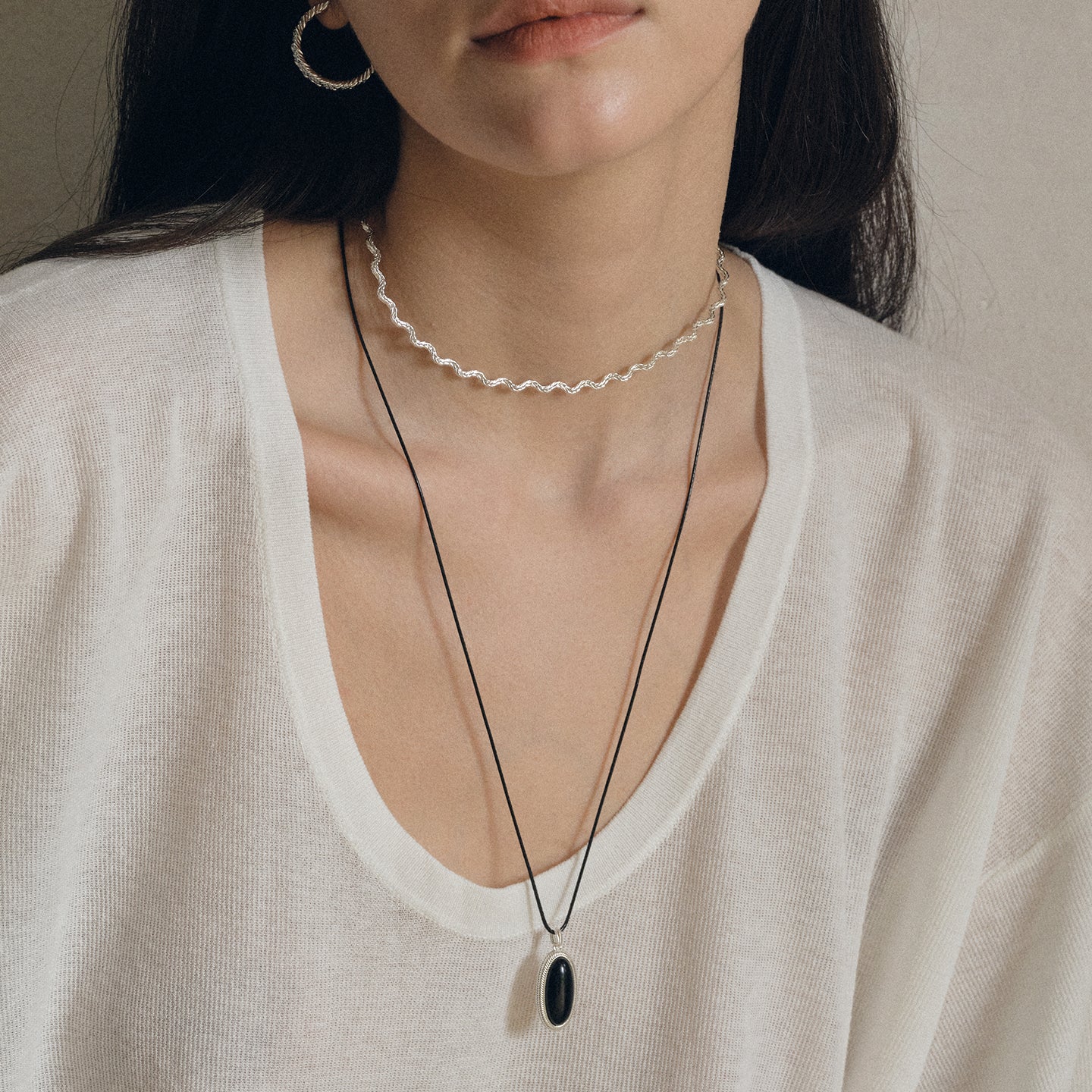 Wave-Edged Necklace