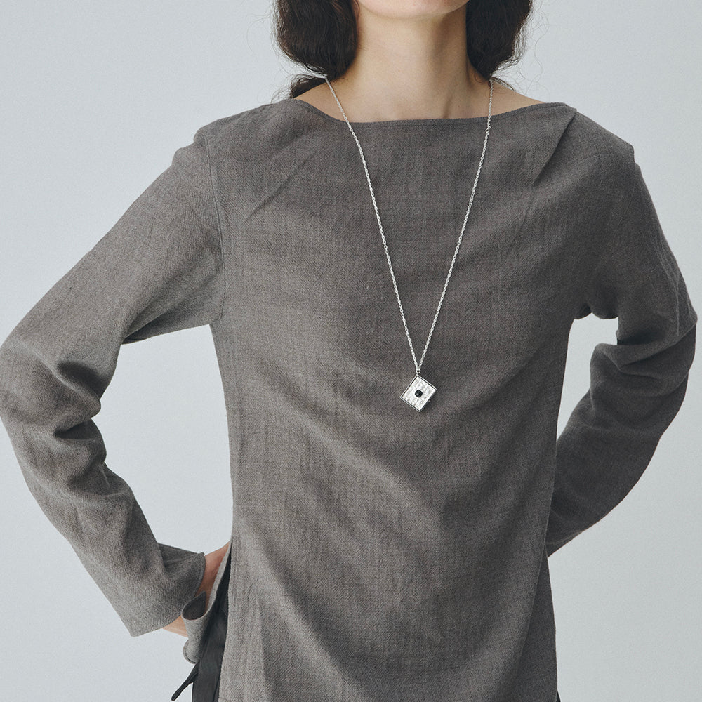 The Writer's Book Locket Necklace In Citrine