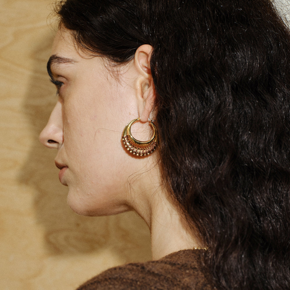 Nomad Woven Hoop Earrings