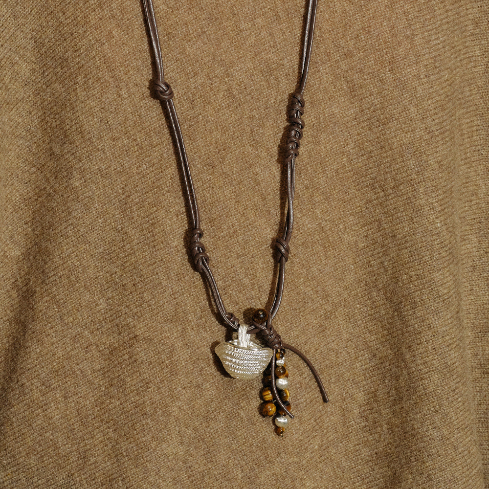 Woven Basket Necklace