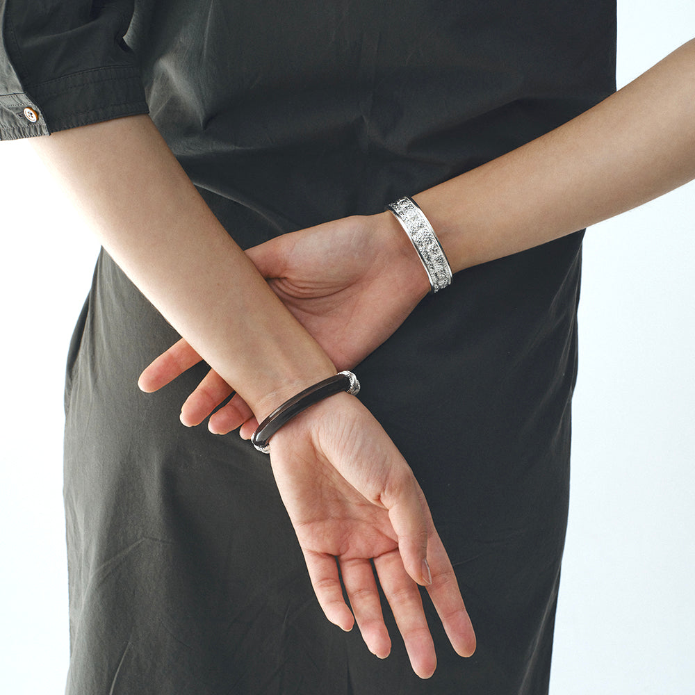 Woven Texture Wide Cuff Bracelet