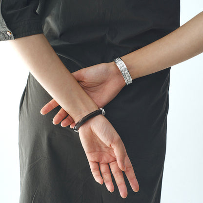Woven Texture Wide Cuff Bracelet