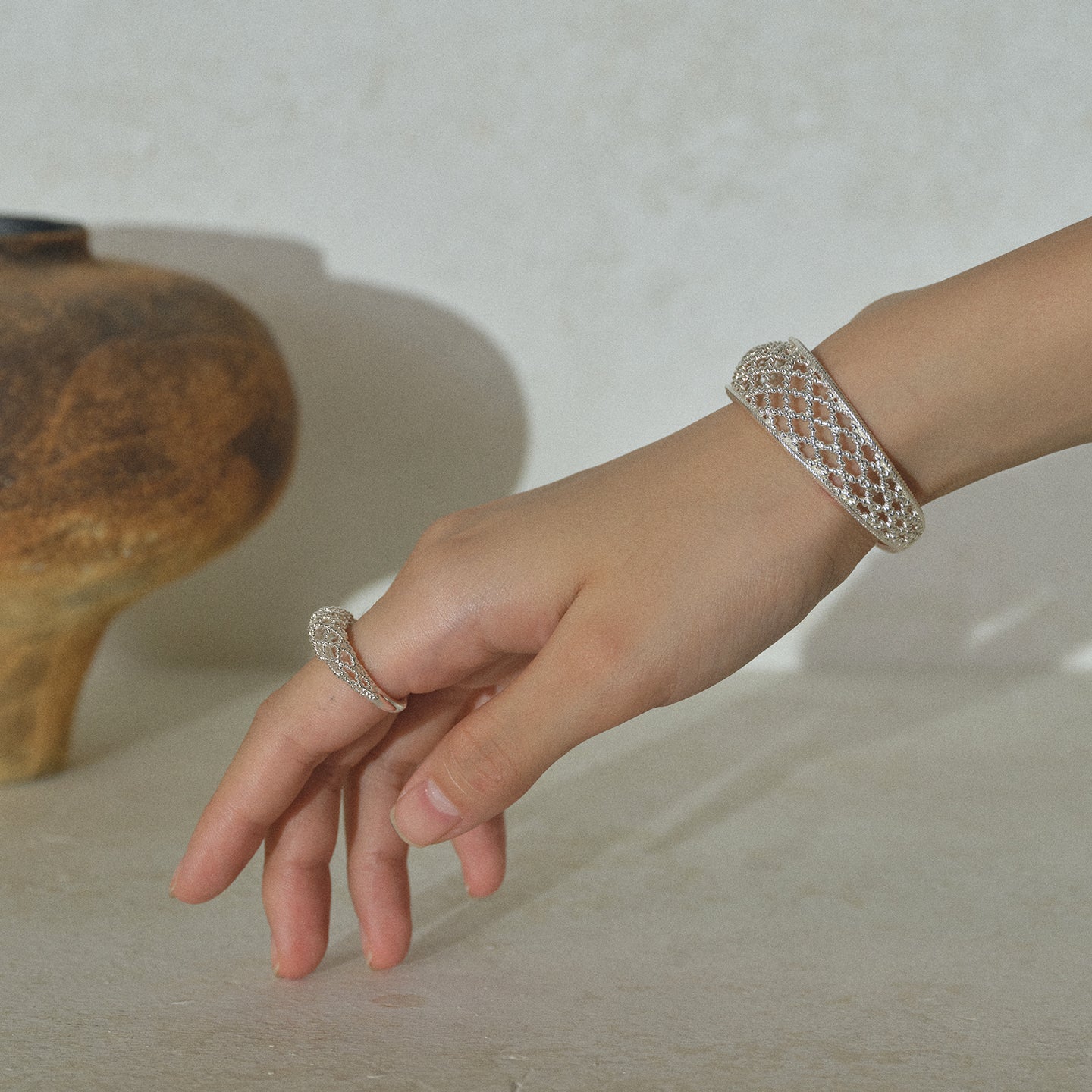 The Crochet Crescent Ring