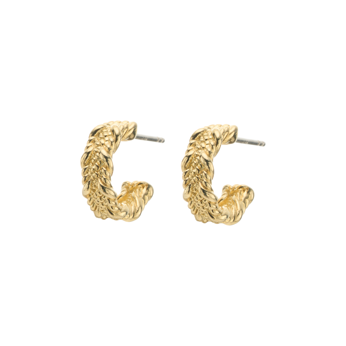 The Embossed Lace Hoops