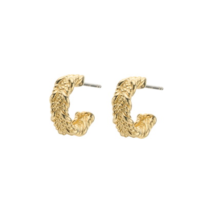The Embossed Lace Hoops