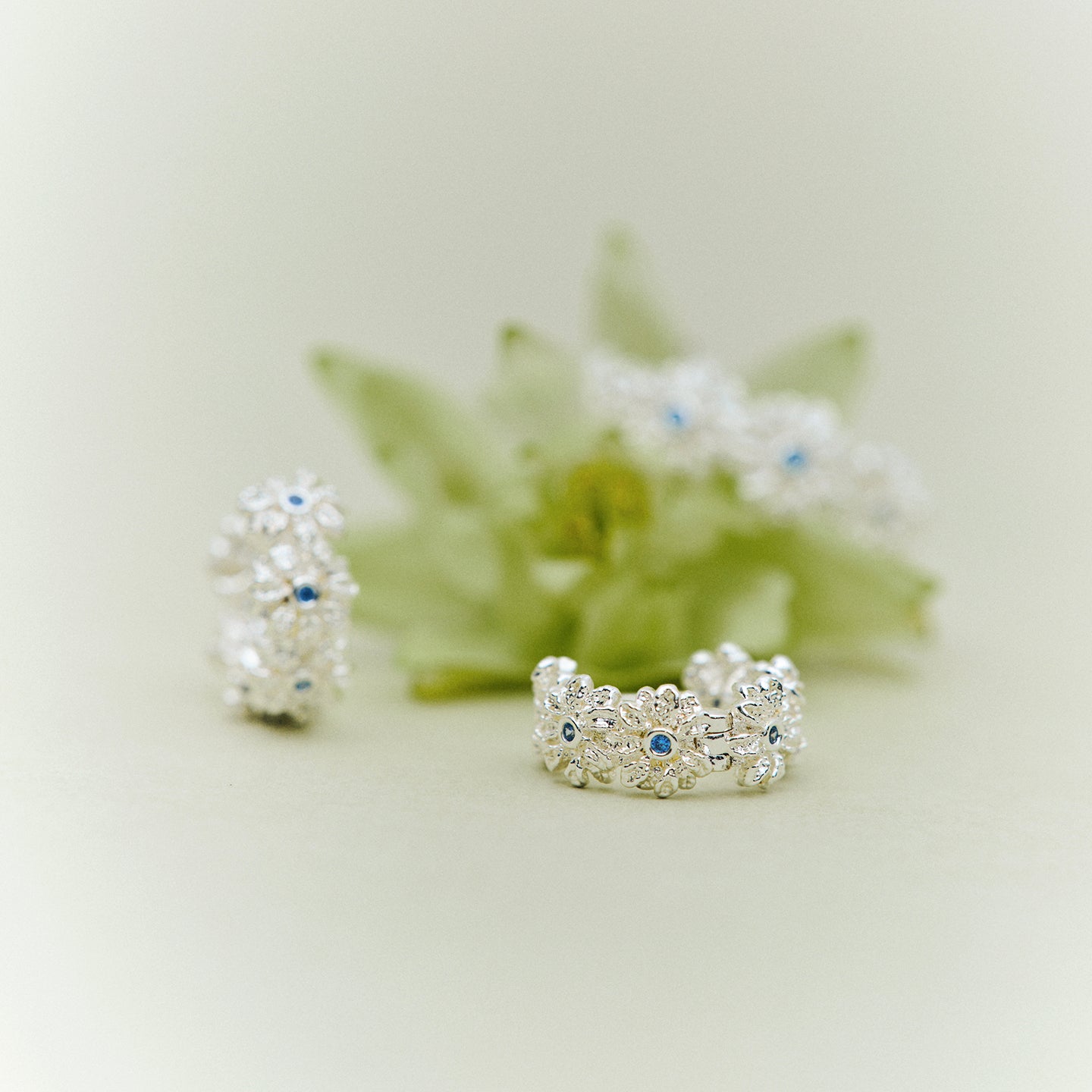 Gardenia Wreath Hoops