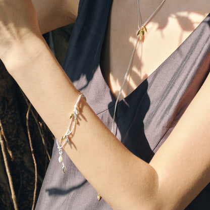 Wheat Ear Leaf Tassel Bracelet