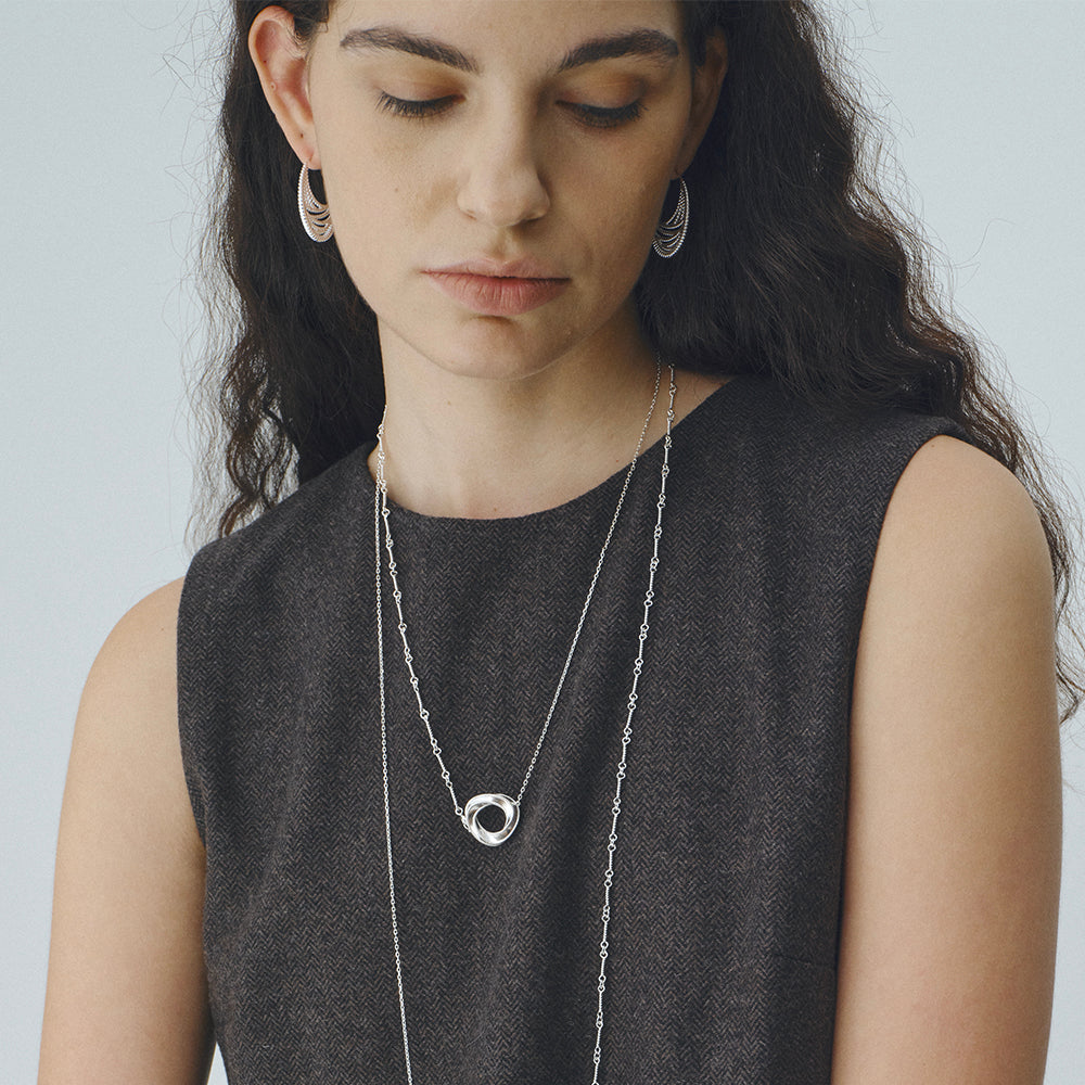 Hollow Flat Texture Earrings