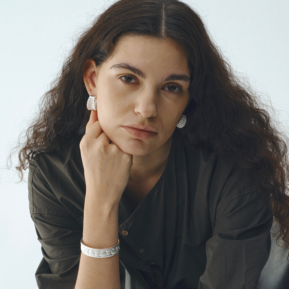 The Woven Texture Earrings