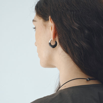 The Enamel Hook Earrings