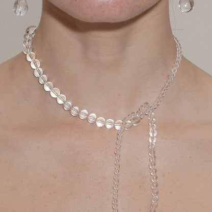 Multilayered Crystal Bubble Necklace