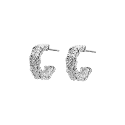 The Embossed Lace Hoops