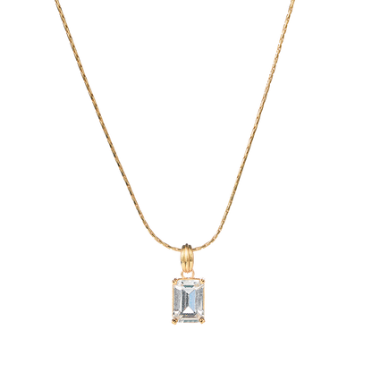 SUMMER GARDEN WHITE ICE CRYSTAL DETACHABLE PENDANT NECKLACE