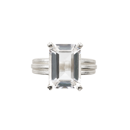 SUMMER GARDEN DOUBLE LAYERED CRYSTAL RING
