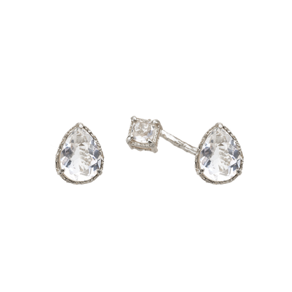 SUMMER GARDEN ASYMMETRIC CRYSTAL EAR STUDS