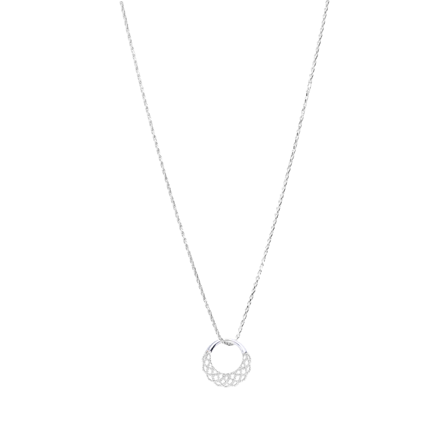 The Crochet Crescent Necklace