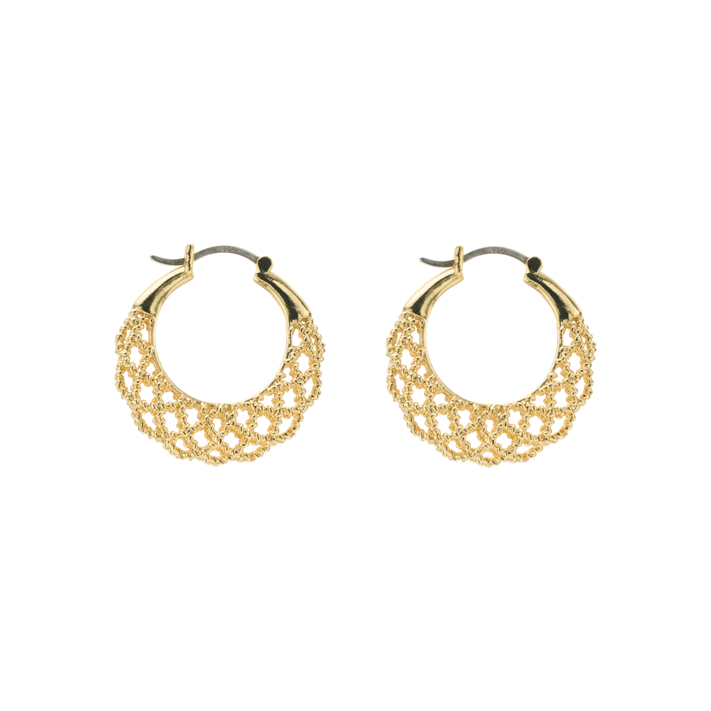 THe Crochet Crescent Earrings