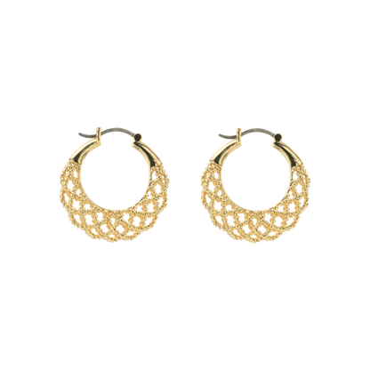 THe Crochet Crescent Earrings