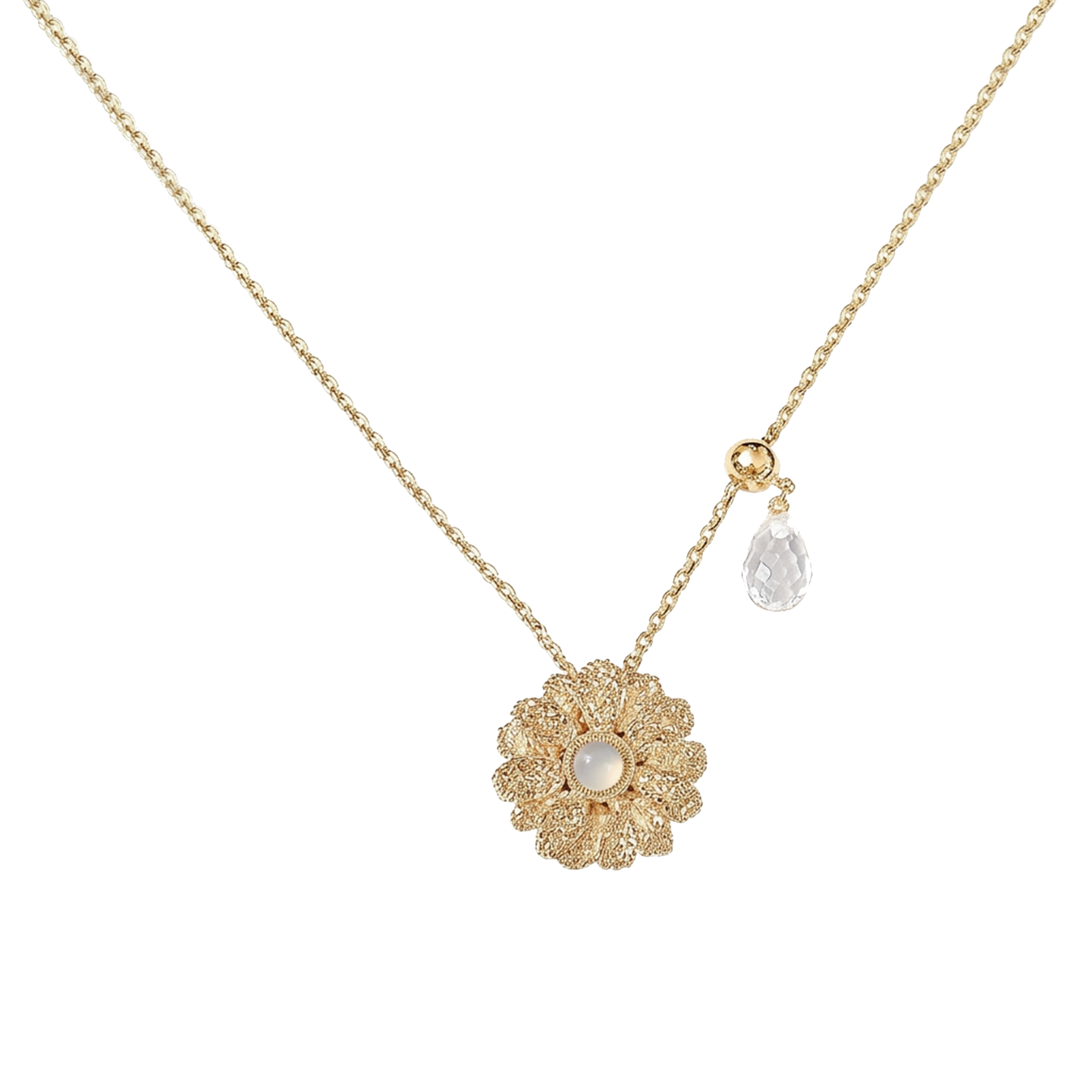 Double Petal Gardenia Necklace