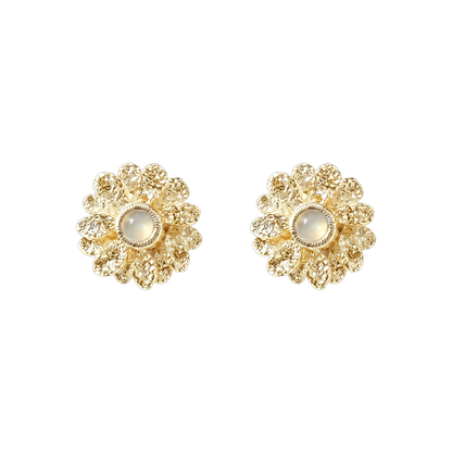 Double Petal Gardenia Earrings
