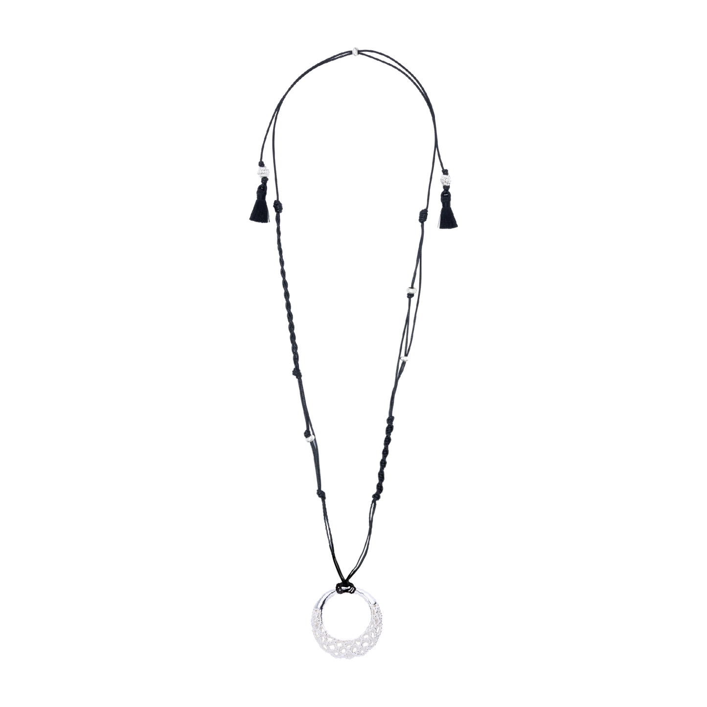 The Crochet Crescent Necklace