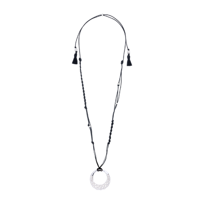 The Crochet Crescent Necklace