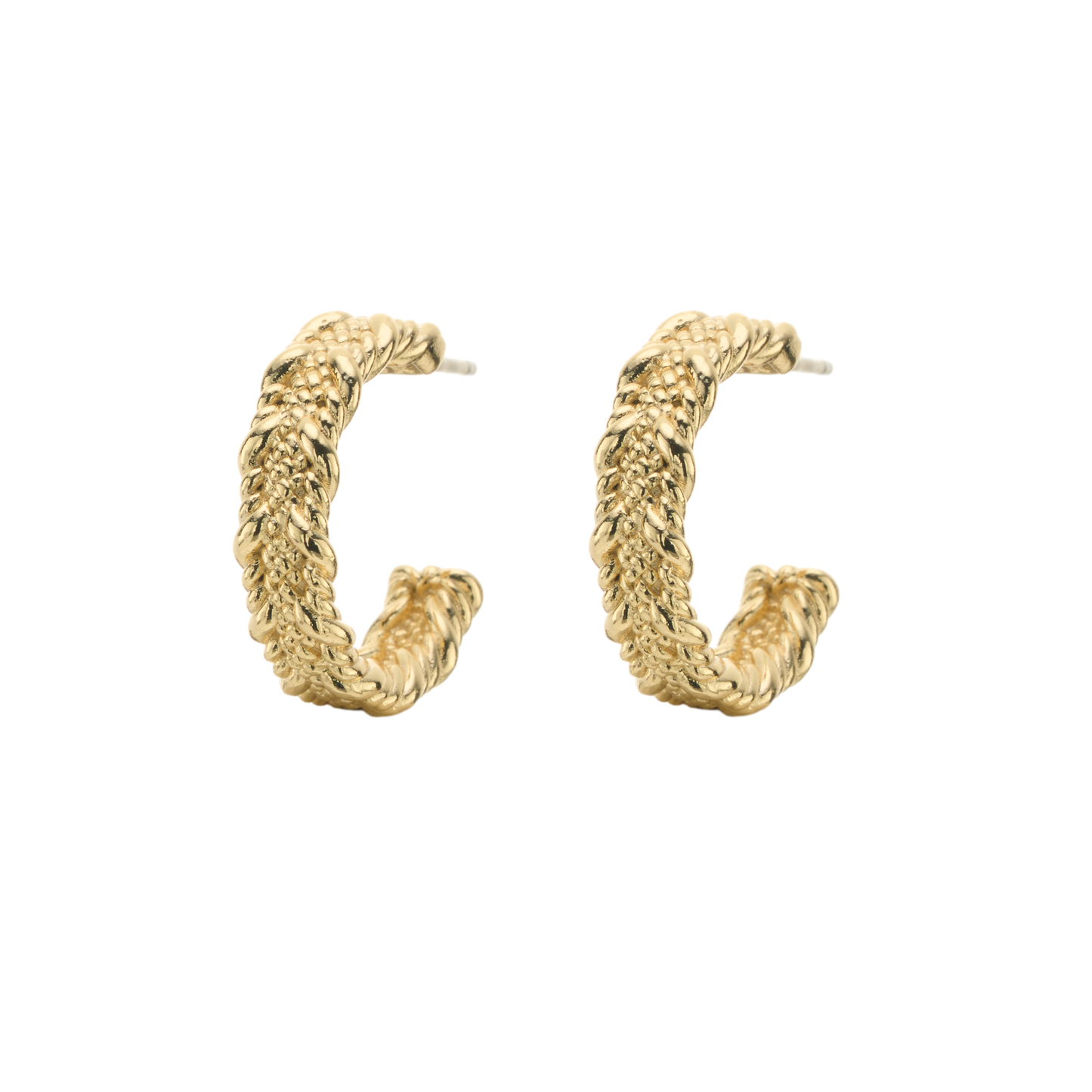 The Embossed Lace Hoops